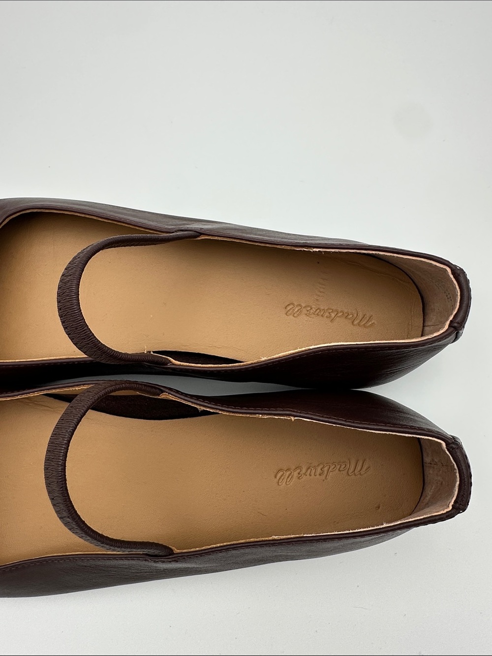Madewell Greta Ballet Flats in Chocolate Raisin Leather Size 7 Shoes Timeless - Picture 11 of 16